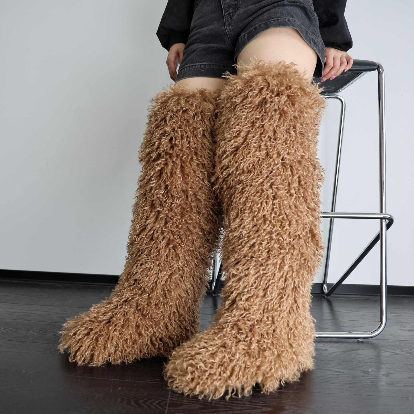 Mongolian Thigh High Boots