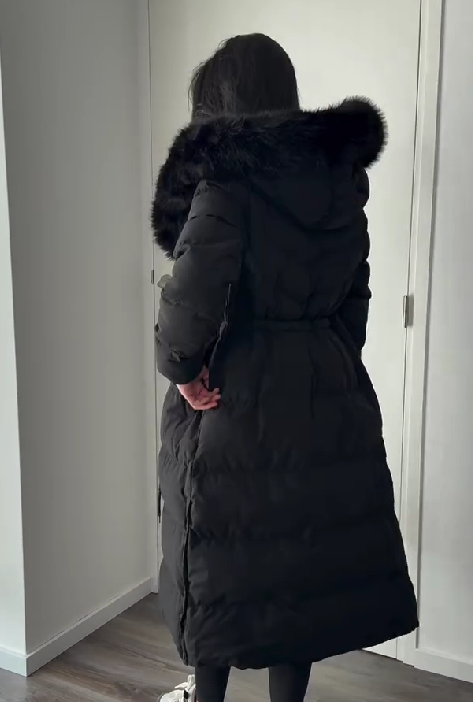 Adjustable Waist With A Fluffy Collar