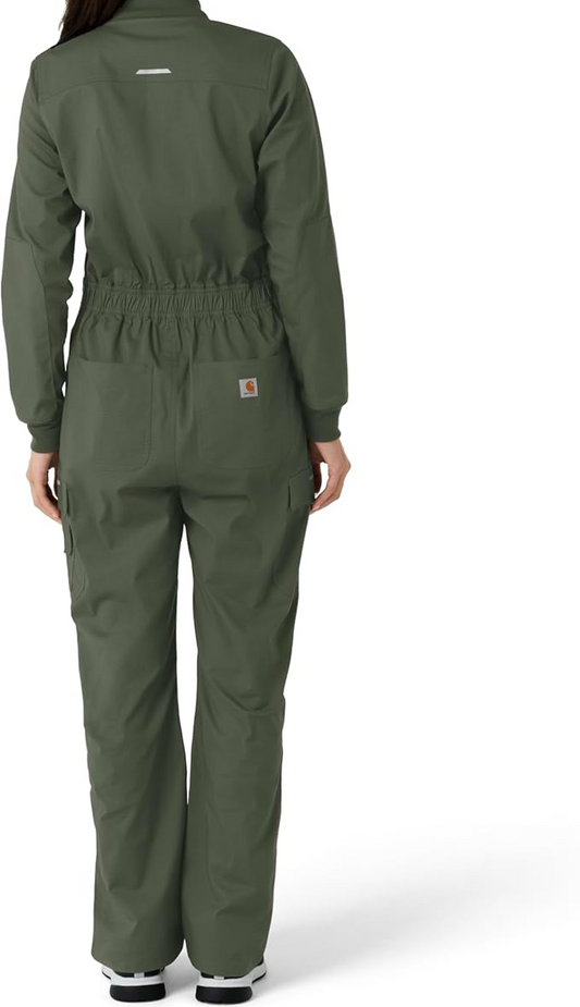 Women's Loose Canvas Jumpsuit