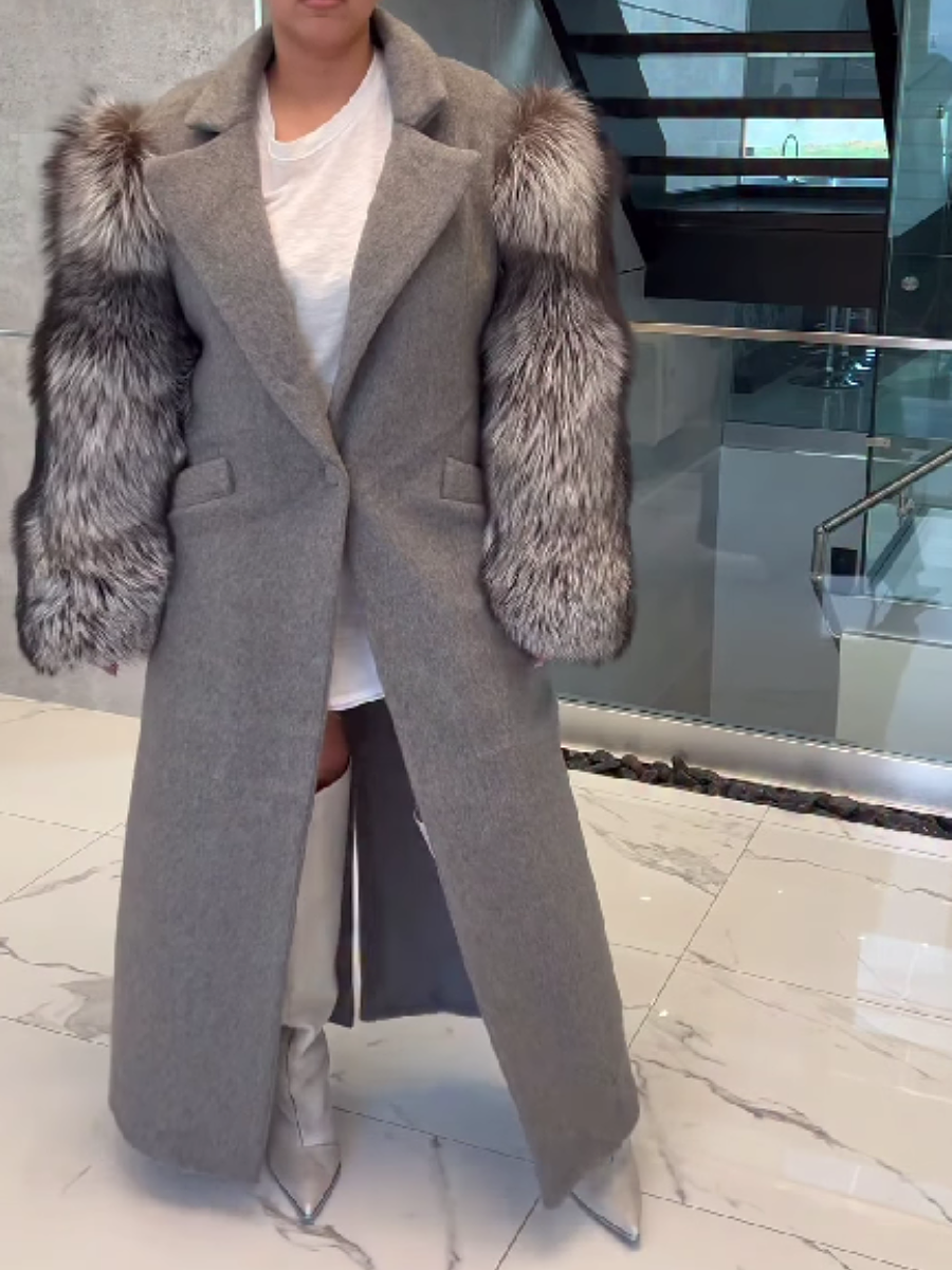 Faux Fur Long Coat