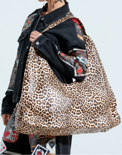 Wild One Pu Oversized Tote