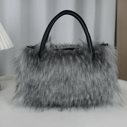 Plush Faux Fur Handbag