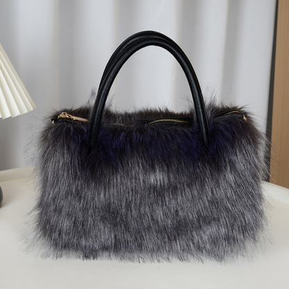 Plush Faux Fur Handbag