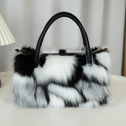 Plush Faux Fur Handbag