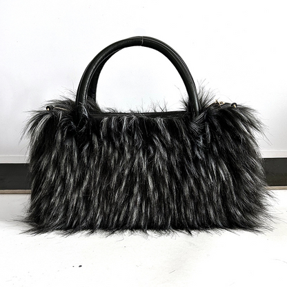 Plush Faux Fur Handbag