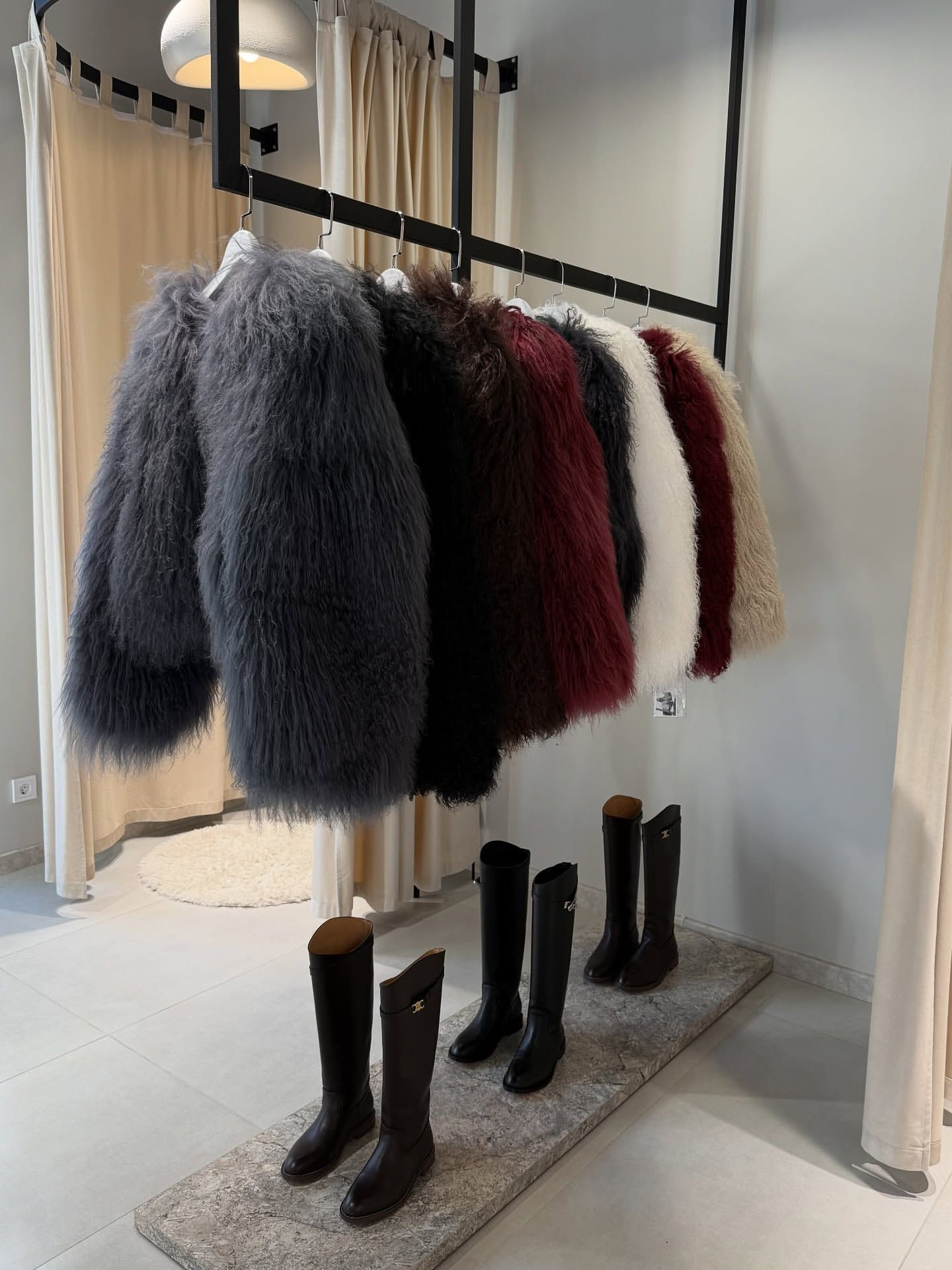 Short Wool Coat With Lapel