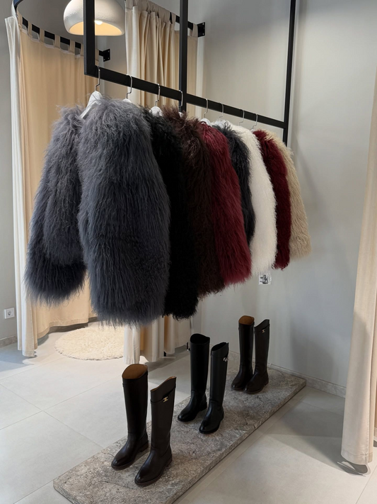 Short Wool Coat With Lapel