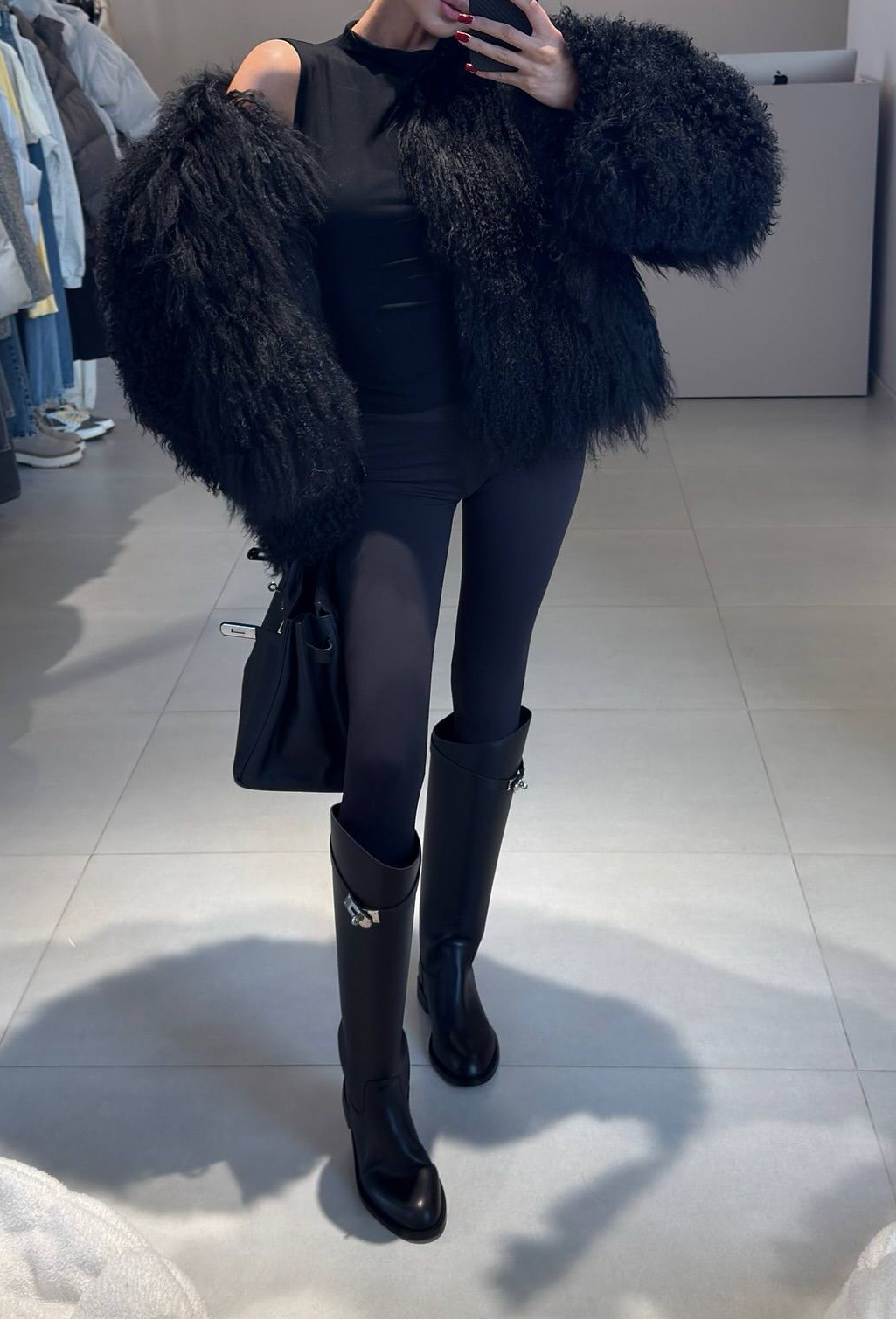 Short Wool Coat With Lapel