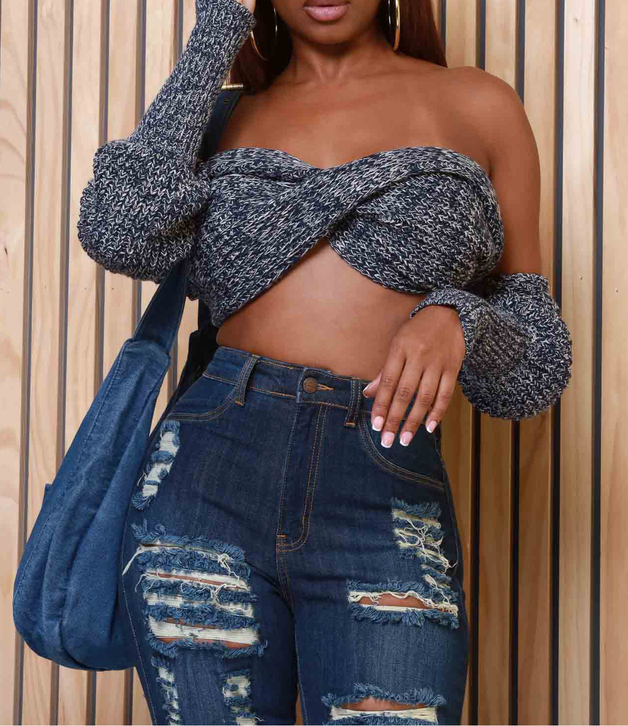 Multi Way Wrap Sweater