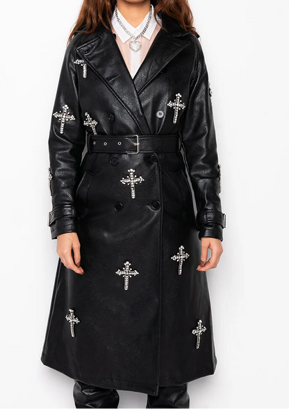 Blessed & Well Dressed Pleather Trench