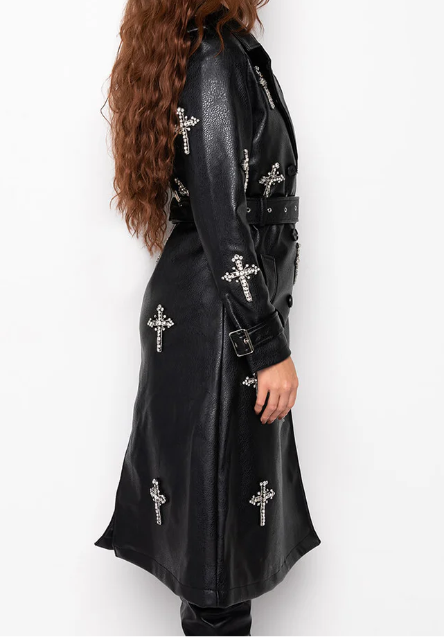 Blessed & Well Dressed Pleather Trench