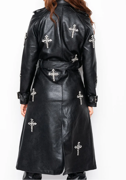 Blessed & Well Dressed Pleather Trench