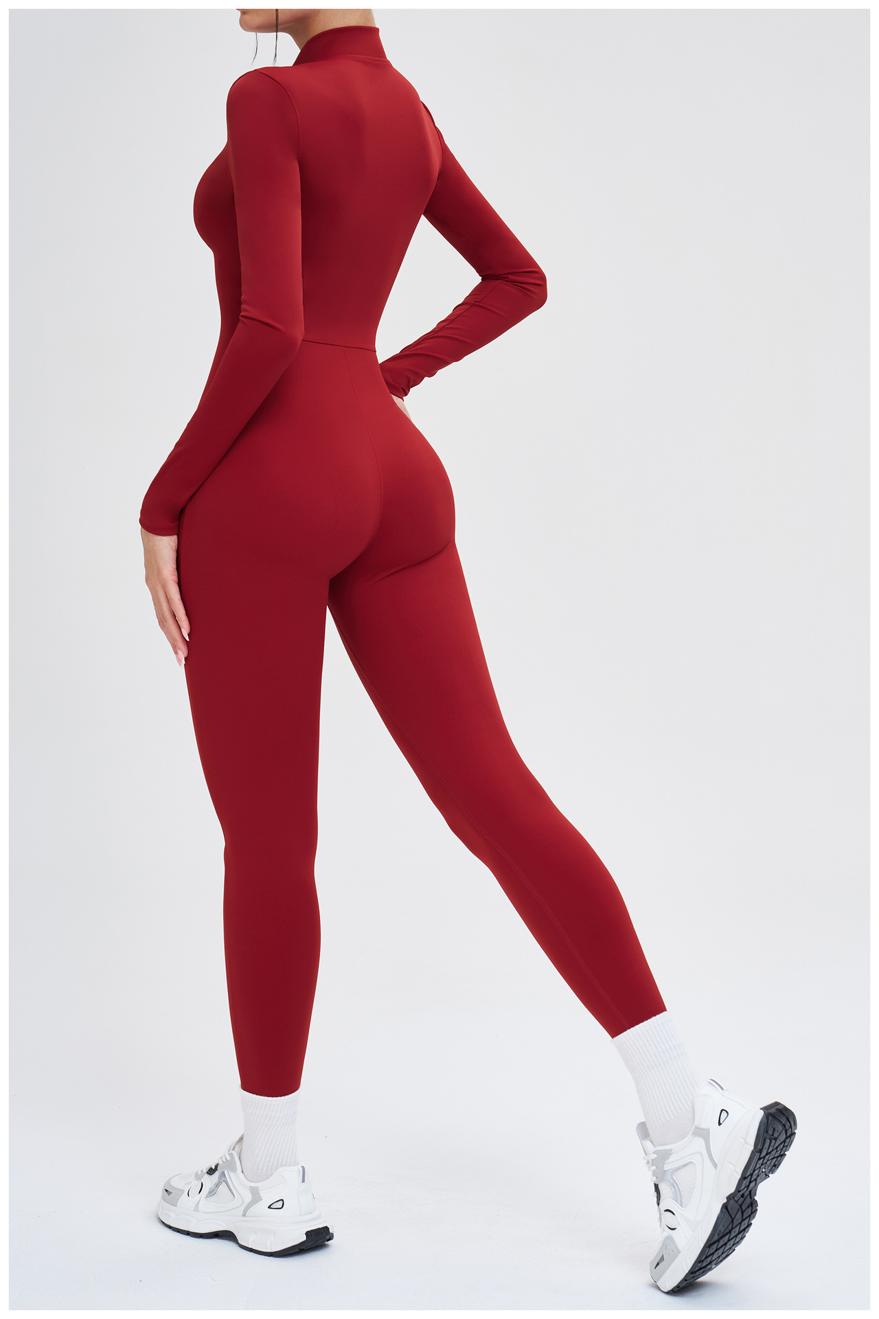 Cotton Blend Waffle Front Jumpsuit