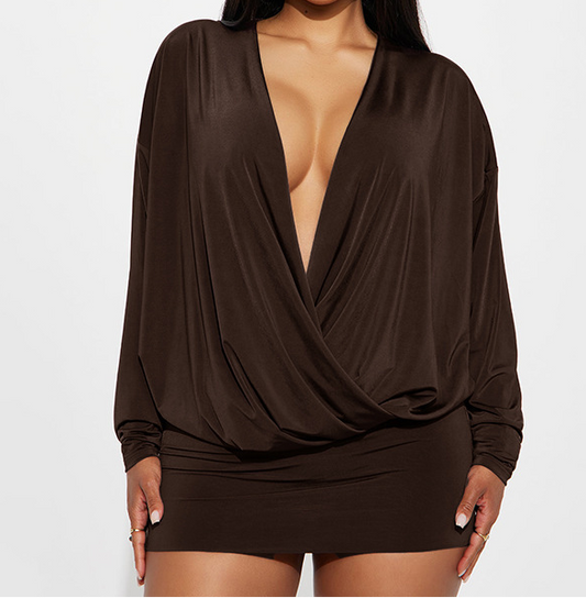 Odette Long Sleeve Mini Dress