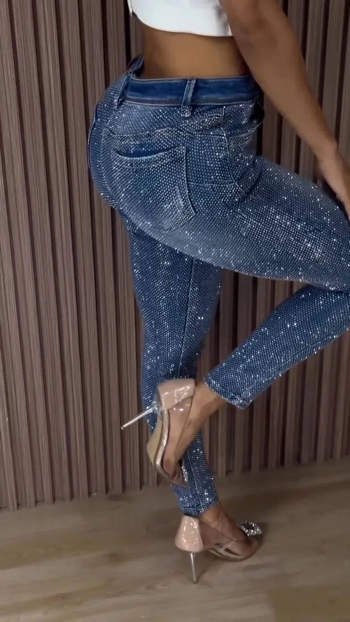 Hot Sale Diamond Casual Skinny Jeans