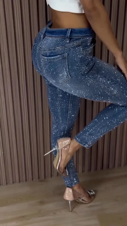 Hot Sale Diamond Casual Skinny Jeans