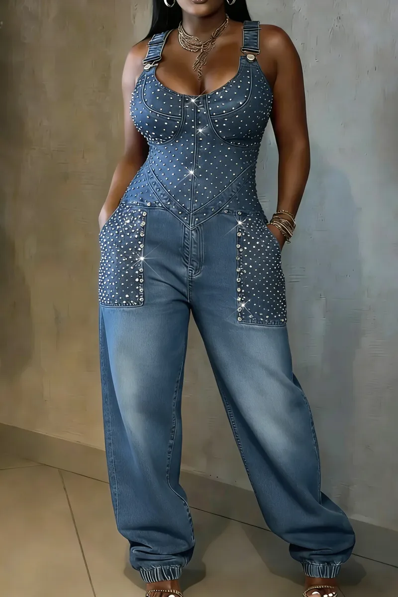 Rivet Denim Jumpsuit