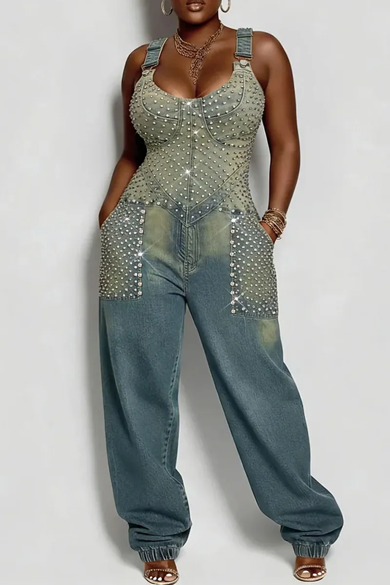 Rivet Denim Jumpsuit