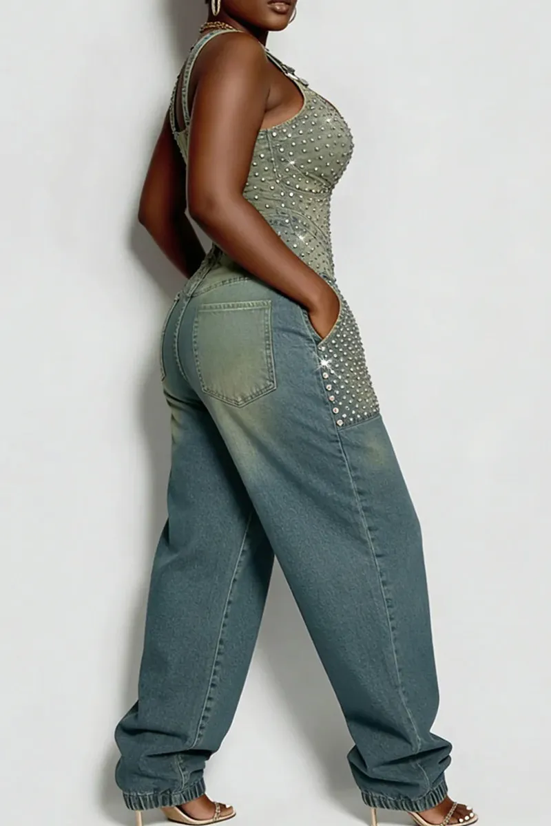 Rivet Denim Jumpsuit