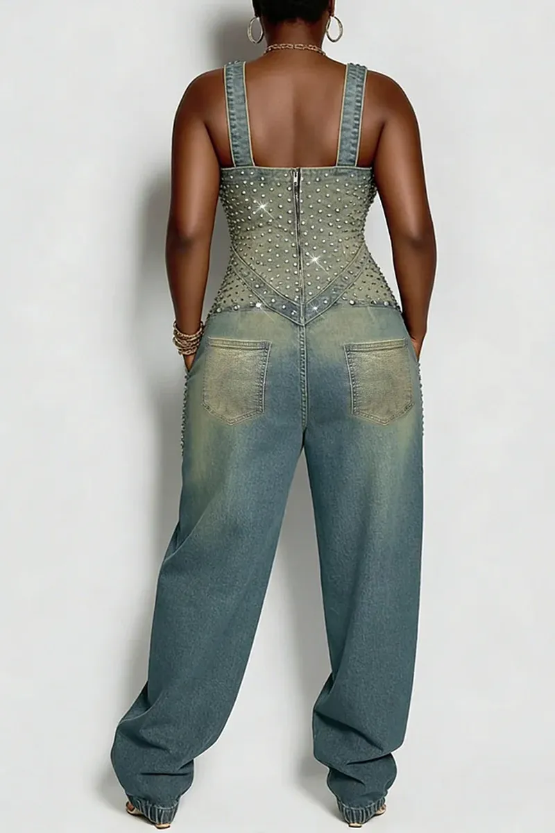 Rivet Denim Jumpsuit