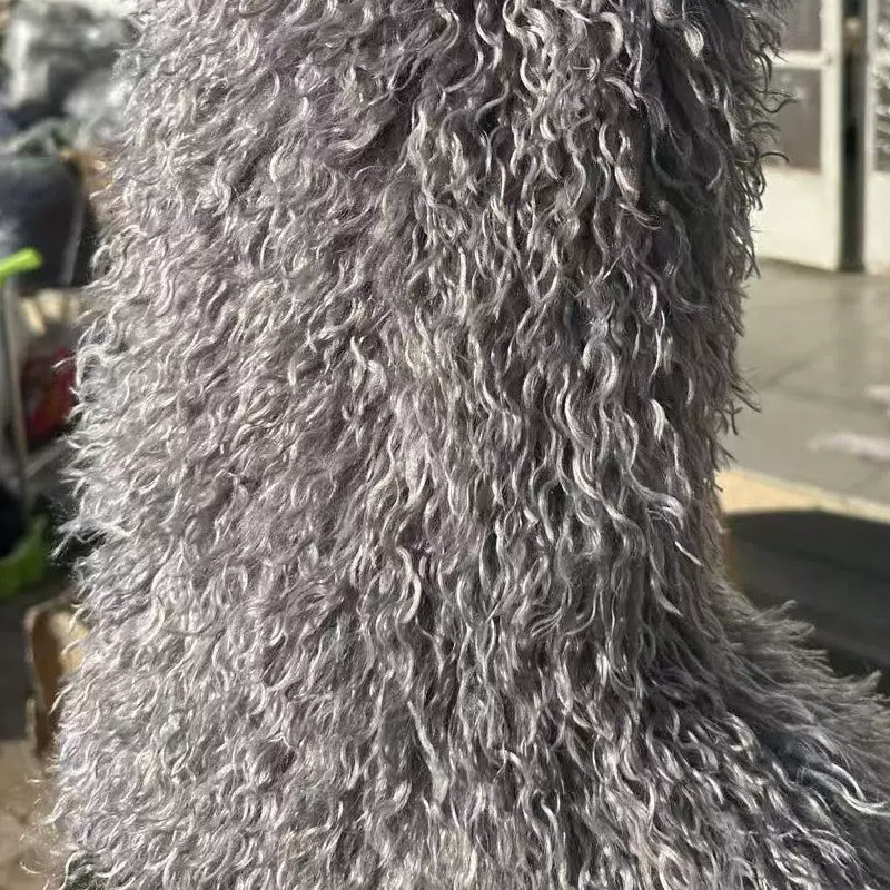 Imitation Sheep Plush Snow Boots Knee Boots