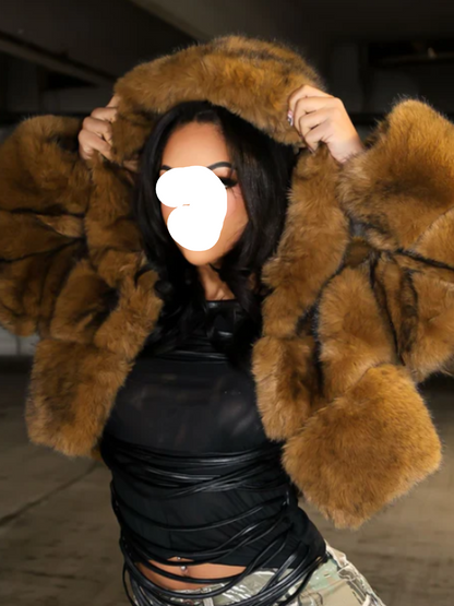 Ever Bloom Faux Fur Jacket