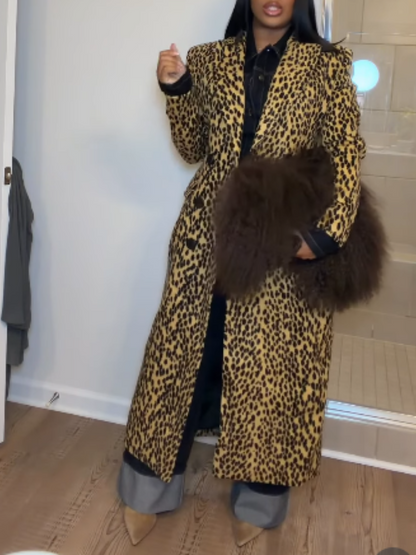 Leopard Long Coat