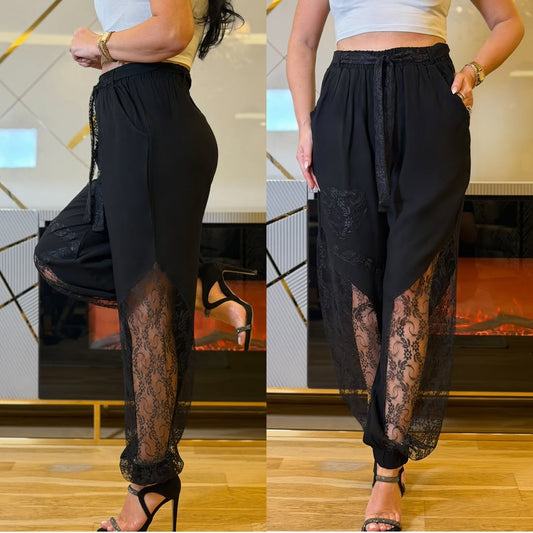 Elegant Lace Trousers