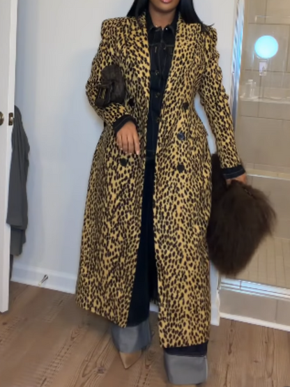 Leopard Long Coat